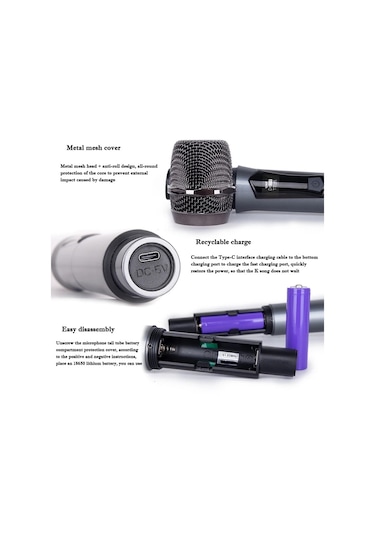 Ultratekno Wn-04 Amfi Hoparlör Ses Sistemi İçin Telsiz Mikrofon