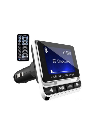 Samdoo Pethuel Cz-mp3-01 Siyah Araç Bluetooth Fm Transistörü - 1.4" Lcd Ekran, Usb Şarj, Müzik Çalar, El-isimsiz Arama