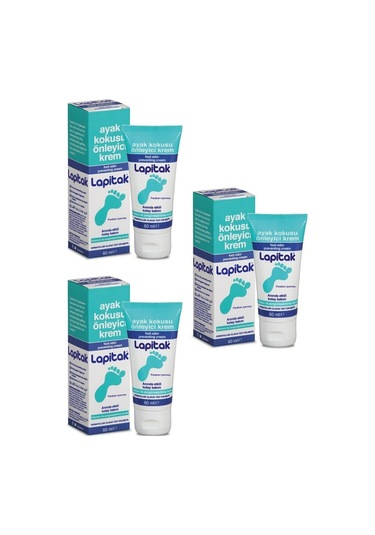 Lapitak Ayak Kokusu Önleyici Krem 3 x 60 ML