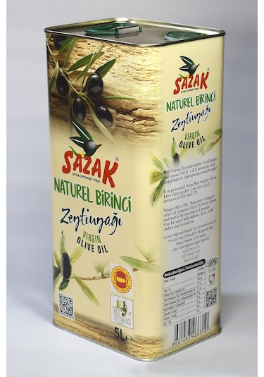 Sazak Natürel Birinci Zeytinyağı 5 L