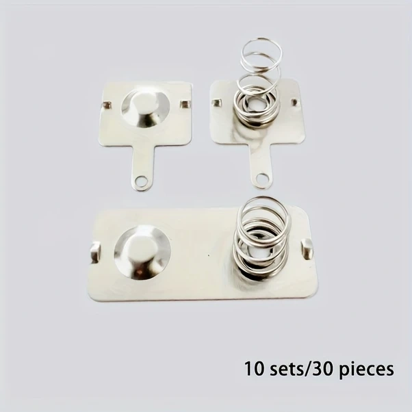 Topshop1 Aa Pil Metal Yaylı Kontakları 10set 30parça Pil Tamir Dıy