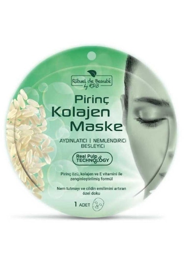 Pirinç Kolajen Maske