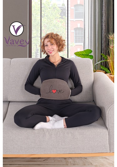 VAVEY Termojel Hediyeli Yeni Nesil Sıcak Soğuk Regl Kemeri Love Kahve