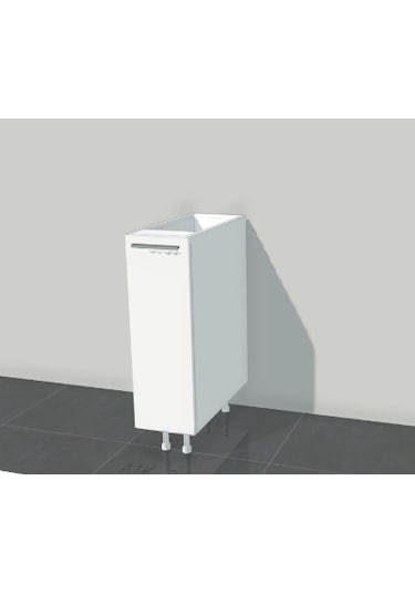 15 Cm Tek Kapak Mutfak Alt Dolabı