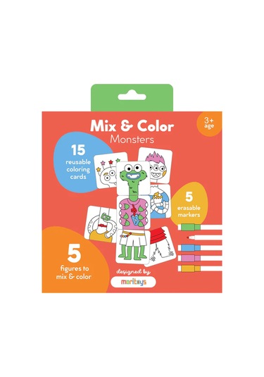 Moritoys Mix & Color : Monsters Karıştır Renklendir Canavarlar Puzzle