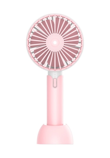 Masaüstü Taşınabilir El Tipi Mini Sessiz Fan, Renk: X1 Pembe