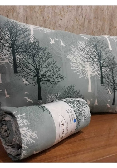 Üntaş Life Çift Kişilik Lastikli Çarşaf + Yastık Kılıfı Yeşil 2 Adet Yeşil