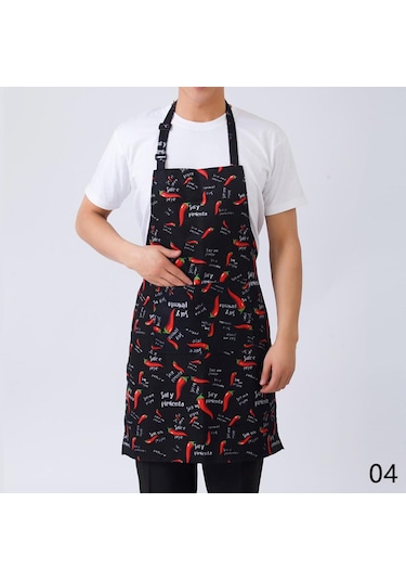 Mutfak Önlüğü Ev Yağ Geçirmez Kahve Şefi El Silin Önlük Büyük Cep Kadın Pişirme Barbekü Aksesuarları 04