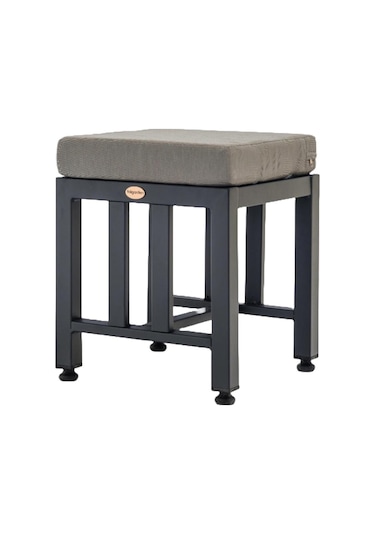 Çamlıca Alüminyum Puf Bahçe Balkon Teras Oturum Benchi - İstenilen Ölçülerde Üretim Gri