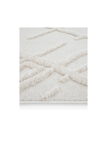 Cool Halı Palazzo Krem Mutfak Halısı Bukle Tezgah Önü Leke Tutmaz Yumuşak Kabartmalı İskandinav Halı