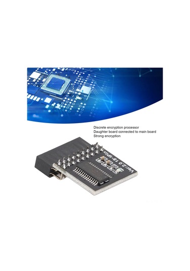 Teltree Tpm2.0 Güvenlik Modülü 18pin - Lpc Kartı, Intel 100 Serisi & Amd Ddr4 İle Uyumlu, Wın11 Güncelleme Testi İçin, Siyah