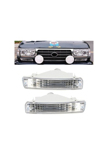 Araba Ön Tampon Dönüş Sinyali Lambası Toyota Land Cruiser 80 Serisi 1991-1998 Lc80 Fj80 Fzj80 Hdj80 Hzj80 4500 Sol Yurt Dışından