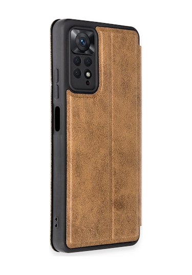 Newface Xiaomi Redmi Note 12 Pro 4g Kılıf Flip Cover Semeglbl - 15 - Taba