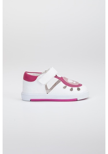 Şirinbebe Yan Açık Cırtlı Pembe Kız İlkadım Bebek Ortopedik Ayakkabı-2891-pembe Pembe