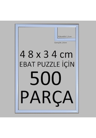 Sar Plus Balıksırtı Puzzle Çerçevesi Beyaz 500 Parça İçin