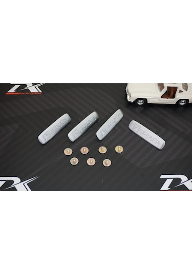 Citroen Logo Krom Metal Paspas Vidalı Logo 4 Lü Set