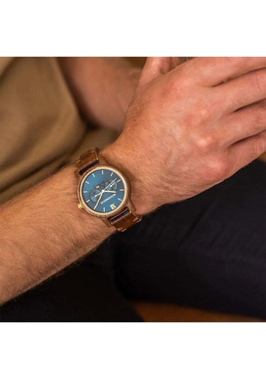 Woodwatch Ww-cl-srw Seafarer Ahşap Erkek Kol Saati 40 Mm