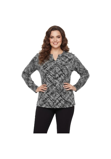 Wearon Kadın Yumoş Düğmeli Modelli Bluz Bgl-st05135 Gri