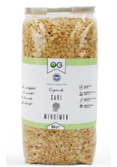 OG natural Organik Sarı Mercimek 800 Gr +6 Ay