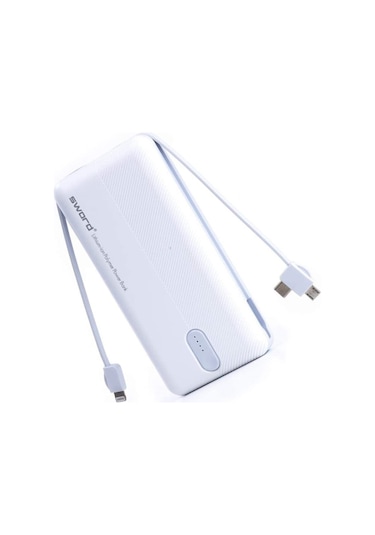 Sword SW-20PO3 20000 mAh Kendinden Kablolu Powerbank