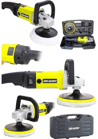 Dragro GRZ-plsj4200 Sarı 4200 W Bakir Sargili 6 Kademe Devir Ayarlı Polisaj-Zımpara-Makinası