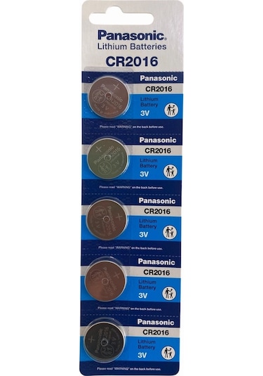 Panasonic Cr2016 3v Lityum Düğme Pil 5 Li Kartela 5 Adet Tdrtr