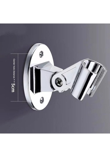 Bosphorusboutique02 Duş Braketi Sabit Tabanlı Duş Başlığı Yüksek Kalite Gümüş, 7x5 Cm, 1 Parça Gümüş