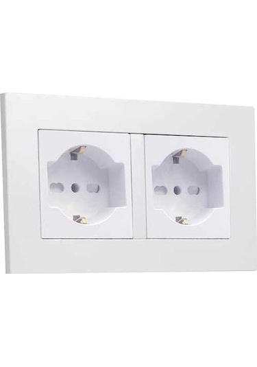 Pazly Suntek Standart Prizi Plakası Polikarbon İtalyan Elektrik Duvar 16a