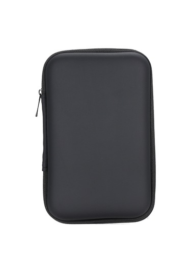 Folinda 2.5 İnç Sabit Disk Koruyucu Kutu, Eva+pu Malzeme, Sıçrama Ve Yağmur Dayanıklı, Power Bank Ve Aksesuarları İçin Çok Amaçlı Depolama Çantası Siyah
