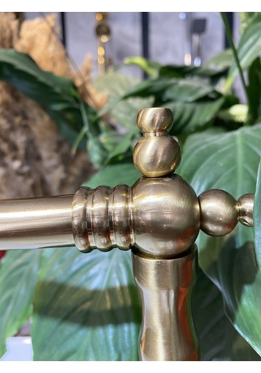 İsaoğlu Yapı Arıtmalı Batarya Arıtmalı Mutfak Musluğu Mat Gold Evye Bataryası Dore Fırçalanmış Rustik Batarya Gold