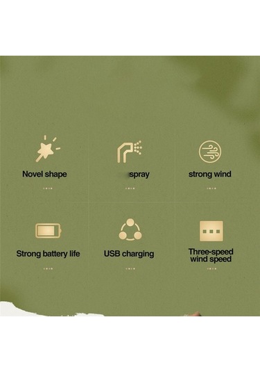 Ofis Için Mini Klima Fanı Usb Nemlendirici 3 Hız 2 Modu -c Ibc580 Beyaz