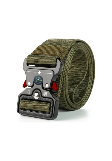 Snapbuy Erkekler İçin Taktik Pusula Kemer - Çok Fonksiyonlu Avcılık Ve Survival Aksesuarı Mavi 120cm