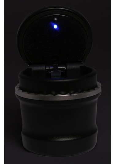 Led Işıklı Araç İçi Küllük - Kapaklı Araba Küllüğü - 2 Parça