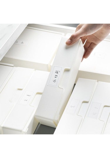 Konesam Küçük Boy Etiketli Bölmeli Çekmeceli Saklama Kutusu, Ev İçin Dayanıklı Malzeme, Kolay Kullanım, Classified Storage Box Diğer