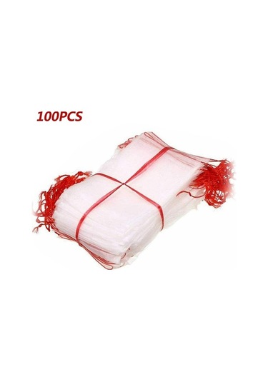Tongxida 100 Adet 10x15 Cm Nilon Çanta, Bahçe Engeli Ağı, Haşere Ve Kuş Koruyucu
