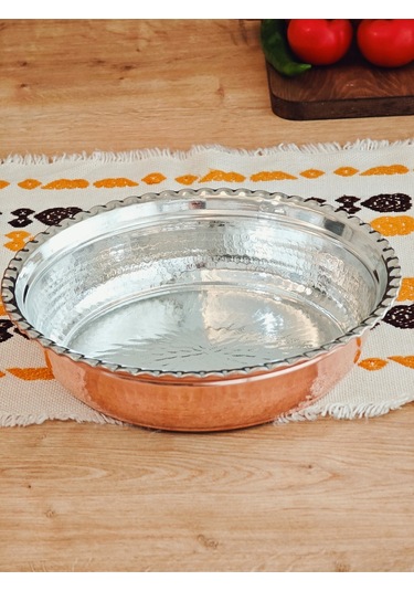 Moda Bakır Bakır Paşa Sahani 24 Cm Bakır