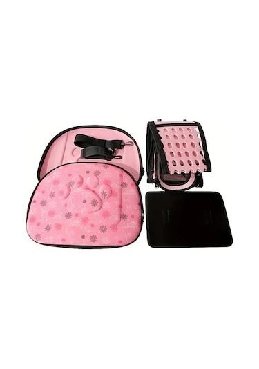 Oldfriend Pembe Taşınabilir Kedi Köpek Taşıma Çantası Nefes Alabilir Konforlu Seyahat