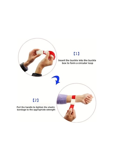 Chenkestoreone Yeşil Elastic Spor Bandaj - Emniyetli Kapama, Esnek Hemostaz Korsesi