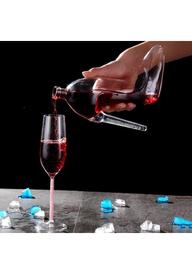 Homyl Yenilik Viski Sürahi Cam Merlot Moscato Şarap Şişesi Temizlemek