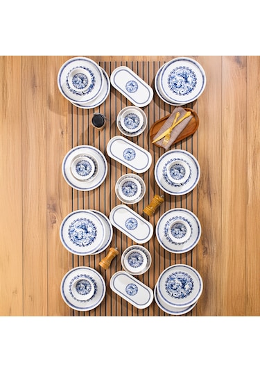 Perotti French 28 Parça Kahvaltı Seti 12 Kişilik Kahvaltı Takımı Çok Renkli