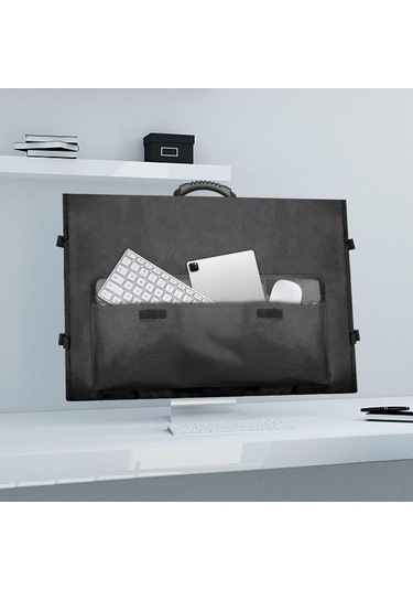 Sones 27 İnç Bilgisayar Dizüstü Bilgisayar Çantası Toz Kılıfı Gri Gri