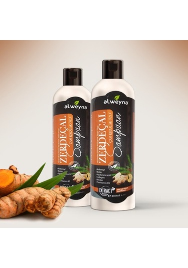 Alweyna Zerdeçal & Çam Kozalak Özlü Bitkisel Şampuan 2 x 400 ML