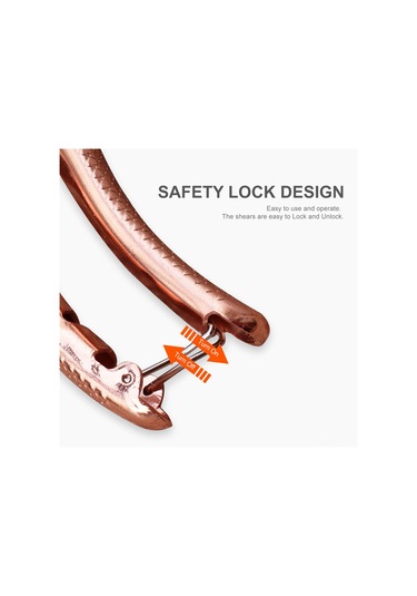 Hangfox Gümüşçelik Bahçe Budama Makası - Ergonomik Kavrama, 35mm Kalın Dal Kesimi, Yarı Eğik Bıçaklı, Gümüş/altın Renk Seçeneği