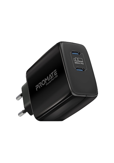 Promate PowerPort-65 GaNFast 65W Süper Hızlı Type-C PD Şarj Cihazı, Tablet, Akıllı Telefon, Notebook Uyumlu