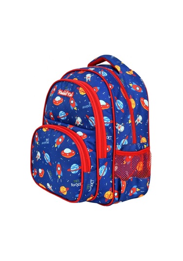Waddell Çanta Lacivert Uzay Okul Çantası ve Beslenme Çantası Seti