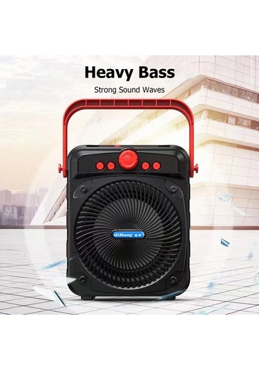 Wezone Q53 Siyah Taşınabilir Bluetooth Hoparlör - 4.0 İnç Bassli, Tf Kart/fm Radyo/usb Desteği, Çok Fonksiyonlu Müzik Çalar