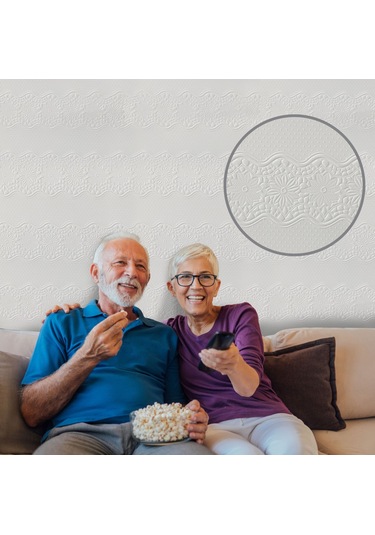 3d Duvar Paneli Boyanabilir Dekota 60x120 Cm / Çiçek Bahçesi Desenli 7'li Paket-5 M²