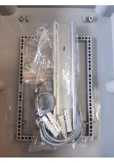 Mutlusan 225x311x132 Kombinasyon Kutusu Termoplastik Gri Boş