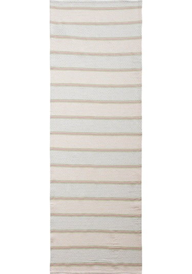Bej Çizgili Runner 45x150 Cm