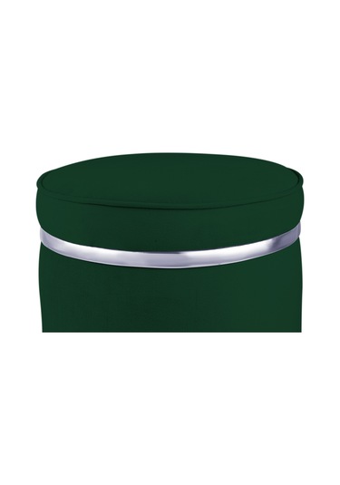 Zerafet Silver Kaplama Luxery Puf-yeşil Babyface Kumaş Pofuduk Oturma Pufu&makyaj Pufu&bench